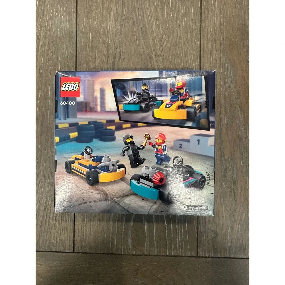 LEGO Kids Multicolor City Go-Karts and Race Drivers 60400 Building Set 99 Pcs